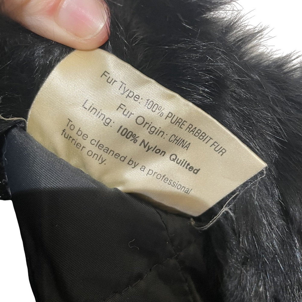 100% Rabbit Fur Coat - Picture 3 of 3
